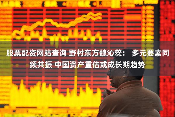 股票配资网站查询 野村东方魏沁蕊： 多元要素同频共振 中国资产重估或成长期趋势