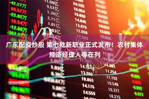 广东配资炒股 第七批新职业正式发布！农村集体经济经理人等在列